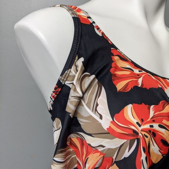 Nwt Tropical Floral Print Flutter Bikini Medium - Picture 6 of 6